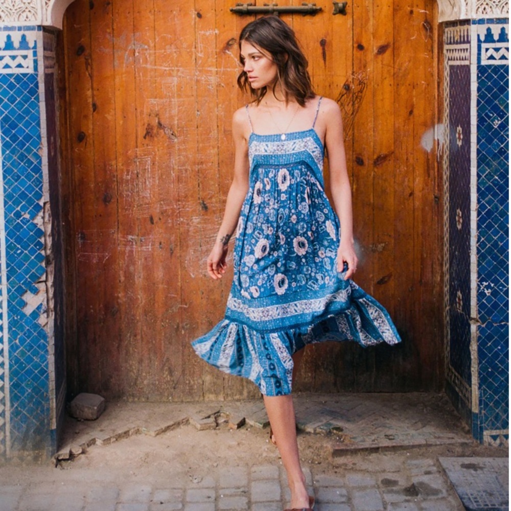 Spell Zahara midi dress